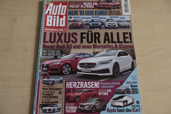Deckblatt Auto Bild (08/2015)